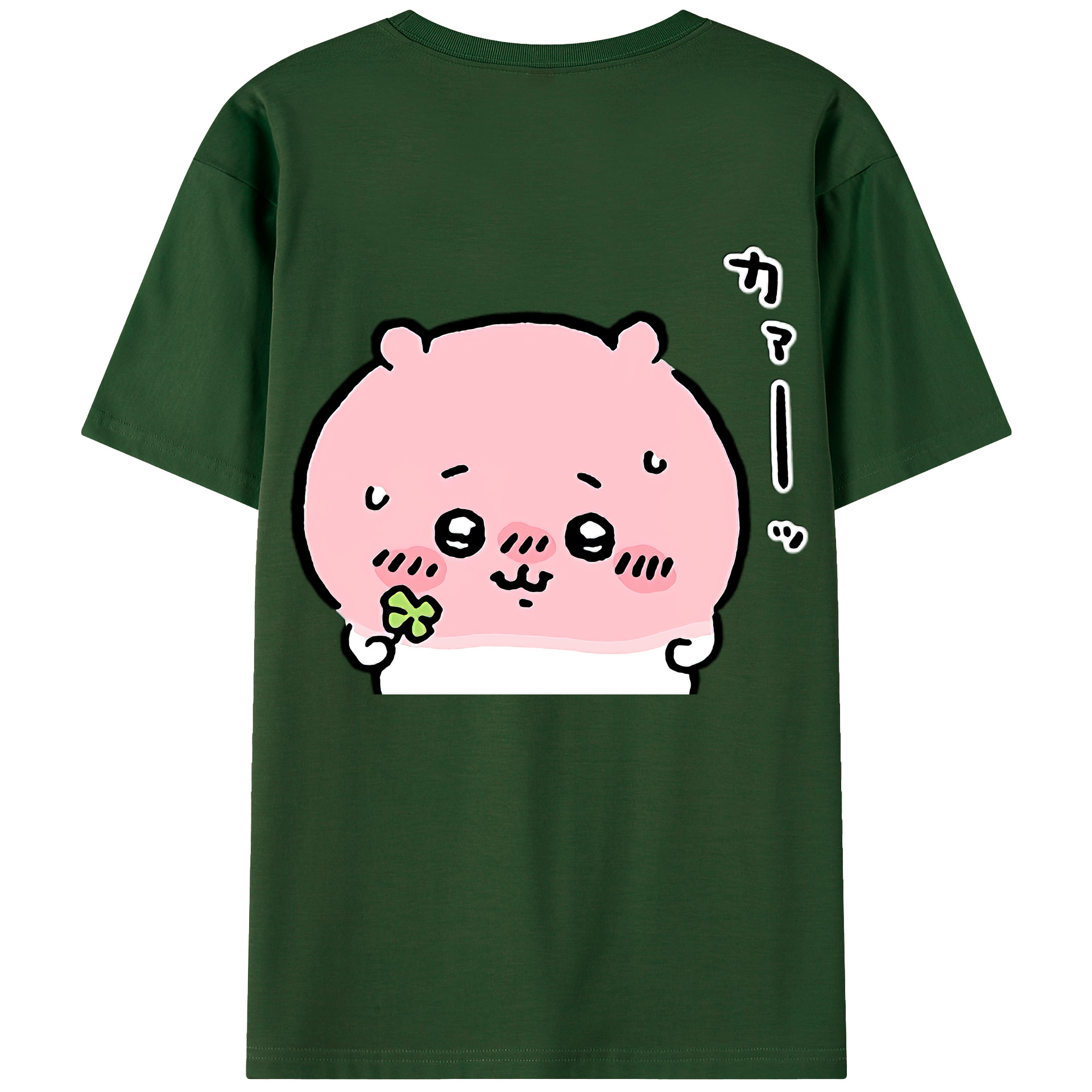 （画像用） ちいかわ ちいかわ Chii-kawa chiikawa 綿100％半袖Tシャツ（背面プリント）
